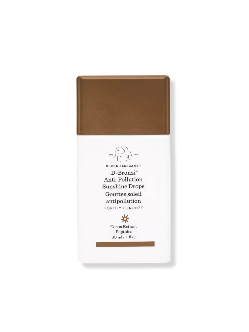 NIB! Drunk Elephant D-Bronzi Anti-Pollution Bronzing Drops - 30 ml/1 fl oz